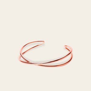 Rose Gold Criss Cross Cuff bracelet(new in bag)